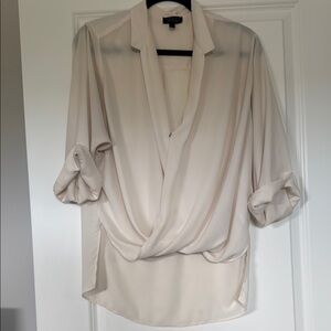 Topshop Elegant Cream Blouse